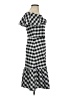 Ann Taylor Checkered-gingham Gray Casual Dress Size 0 - photo 4