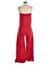 Hard Tail 100% Cotton Solid Red Jumpsuit Size S - photo 2