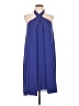 Halston Heritage 100% Polyester Blue Cocktail Dress Size L - photo 1