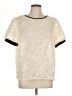 Shein 100% Polyester Ivory Short Sleeve Blouse Size 12 - photo 1