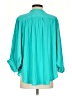Chico's 100% Polyester Teal 3/4 Sleeve Blouse Size Sm (0.5) - photo 2