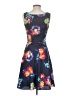 Betsey Johnson 100% Polyester Tie-dye Blue Cocktail Dress Size 2 - photo 2
