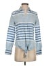 Vineyard Vines Stripes Blue Long Sleeve Blouse Size 4 - photo 1