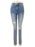 Express Hearts Blue Jeans Size 4 - photo 1