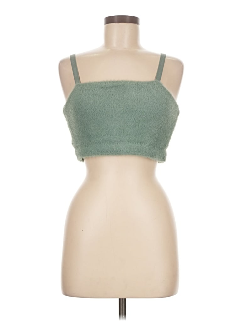 Pre-owned Gymshark Tube Top Green Strapless Neckline Tops