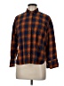 Madewell Plaid Orange Long Sleeve Button-Down Shirt Size M - photo 1