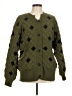 Unbranded Argyle Green Cardigan Size M - photo 1