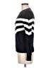 Ann Taylor LOFT 100% Cotton Chevron-herringbone Stripes Blue Black Pullover Sweater Size M - photo 5