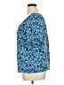Angels 100% Rayon Blue 3/4 Sleeve Blouse Size XL - photo 5