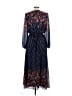 MSK 100% Polyester Blue Casual Dress Size L - photo 2