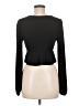 Blue Blush Black Long Sleeve Top Size M - photo 2