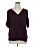 Unbranded Burgundy 3/4 Sleeve Top Size XL - photo 1