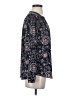 Ann Taylor 100% Polyester Paisley Blue Long Sleeve Blouse Size XS - photo 4