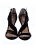 ABS 100% Leather Black Sandals Size 7 1/2 - photo 2