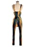 Shein Color Block Orange Jumpsuit Size 4 - photo 2