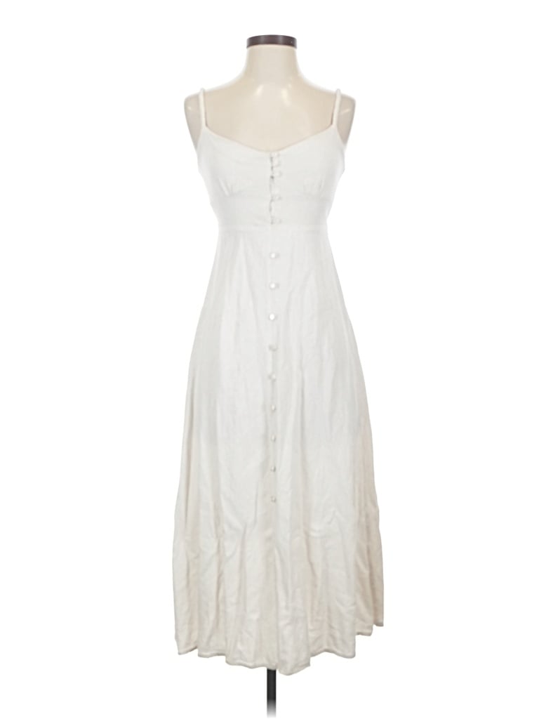 Pre-owned Monteau Casual Dress In White