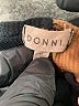 DONNI Color Block Brown Long Sleeve Top Size S - photo 7