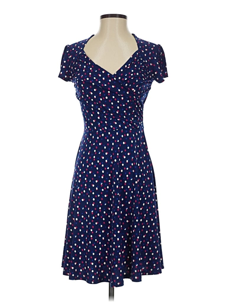Pre-owned Leota Casual Dress In Blue