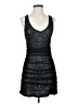 Express 100% Nylon Metallic Black Cocktail Dress Size S - photo 1