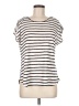 Bobeau Stripes Ivory Short Sleeve T-Shirt Size M - photo 1