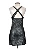 Express 100% Nylon Metallic Black Cocktail Dress Size S - photo 2