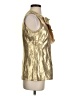 Tory Burch Metallic Gold Sleeveless Blouse Size 6 - photo 4