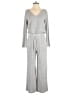 Lou & Grey Metallic Silver Jumpsuit Size S - photo 1