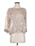 Club Monaco Silver 3/4 Sleeve Blouse Size XS - photo 1