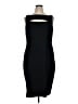 Marina Solid Black Cocktail Dress Size 16 - photo 1