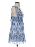 Saylor 100% Polyester Paisley Blue Cocktail Dress Size XS - photo 4