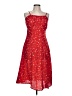 Unbranded 100% Polyester Hearts Red Cocktail Dress Size L - photo 1