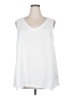 Torrid 100% Polyester White Sleeveless Blouse Size 2X Plus (2) - photo 1