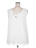 Torrid 100% Polyester White Sleeveless Blouse Size 2X Plus (2) - photo 2