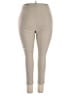 Elle Solid Tan Active Pants Size XL - photo 2