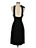 Cache 100% Silk Solid Black Cocktail Dress Size 4 - photo 2