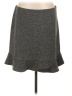Ann Taylor LOFT Chevron-herringbone Gray Casual Skirt Size L - photo 1