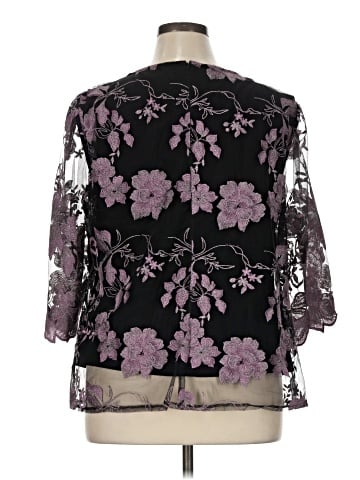 Alex Evenings 3/4 Sleeve Blouse (view 2)