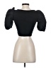 Zara Black Short Sleeve Top Size S - photo 2