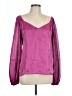 Willow & Root 100% Polyester Purple Pink Long Sleeve Blouse Size L - photo 1