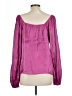 Willow & Root 100% Polyester Purple Pink Long Sleeve Blouse Size L - photo 2