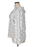 Ann Taylor 100% Polyester Silver Long Sleeve Blouse Size XL - photo 5