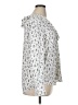 Ann Taylor 100% Polyester Silver Long Sleeve Blouse Size XL - photo 4