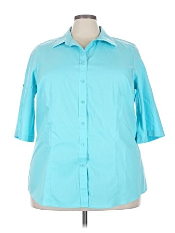 Coldwater Creek 3/4 Sleeve Button-Down Shirt (view 1)