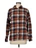 Eddie Bauer Plaid Brown Long Sleeve Button-Down Shirt Size M - photo 1