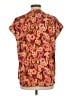 Vince Camuto 100% Polyester Orange Short Sleeve Blouse Size L - photo 2