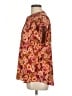 Vince Camuto 100% Polyester Orange Short Sleeve Blouse Size L - photo 5