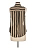 Timing 100% Polyester Stripes Tan Sleeveless Blouse Size M - photo 2