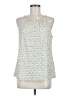 Rdalamal Ivory Gold Sleeveless Blouse Size 8 - photo 1