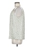 Rdalamal Ivory Gold Sleeveless Blouse Size 8 - photo 5