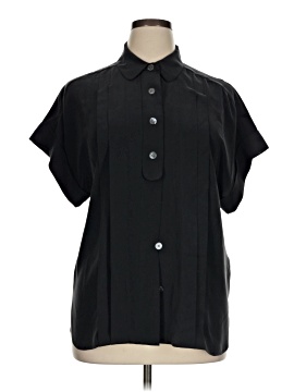 Equipment Short Sleeve Silk Top (view 1)